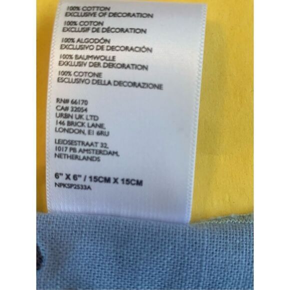 Anthropologie Pink Blue Happy Hour Cocktail Napkins Gift Set of 4 - Picture 5 of 5